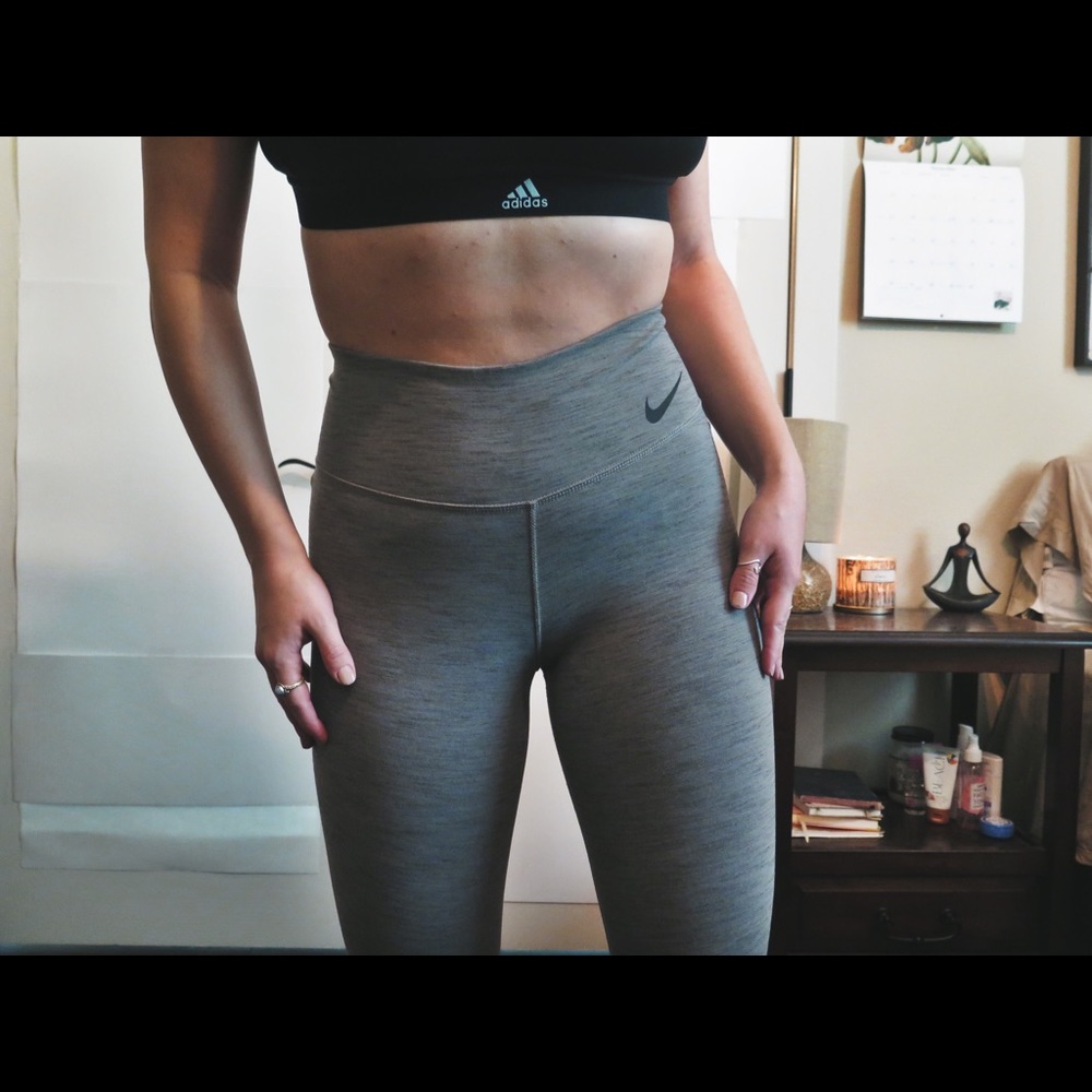 Gray Nike Cropped Leggings